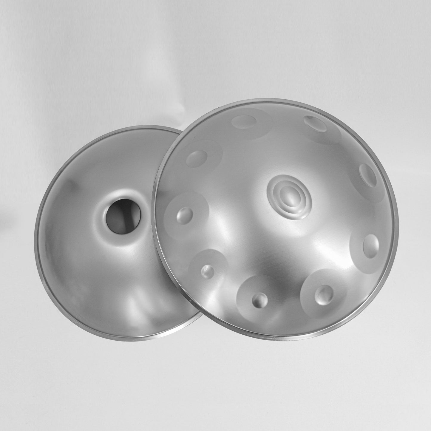 10-Tone Handpan Shell – 22-Inch Size, Carbon Steel and Stainless Steel Material Options, Single-Ding, Double-Ding, and Triple-Ding Configurations