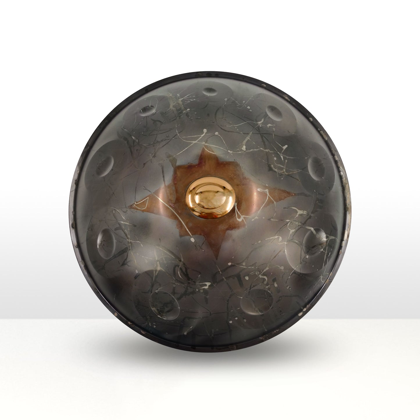 10-Tone Handpan Shell – 22-Inch Size, Carbon Steel and Stainless Steel Material Options, Single-Ding, Double-Ding, and Triple-Ding Configurations