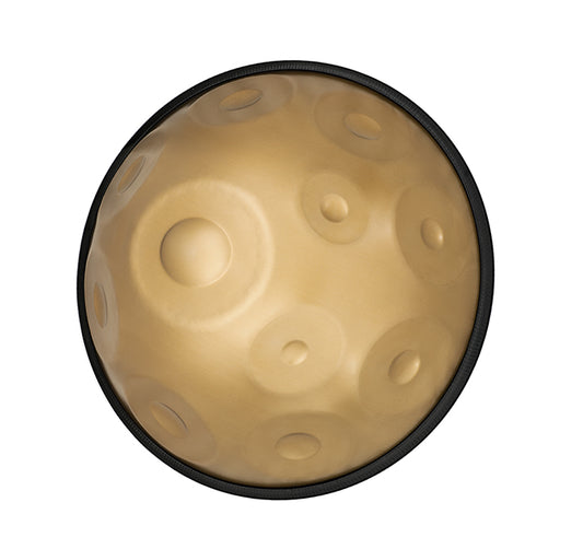 GLADFRESIT Handpan Glod 11 Notes D Minor 22 Inches with Accessories