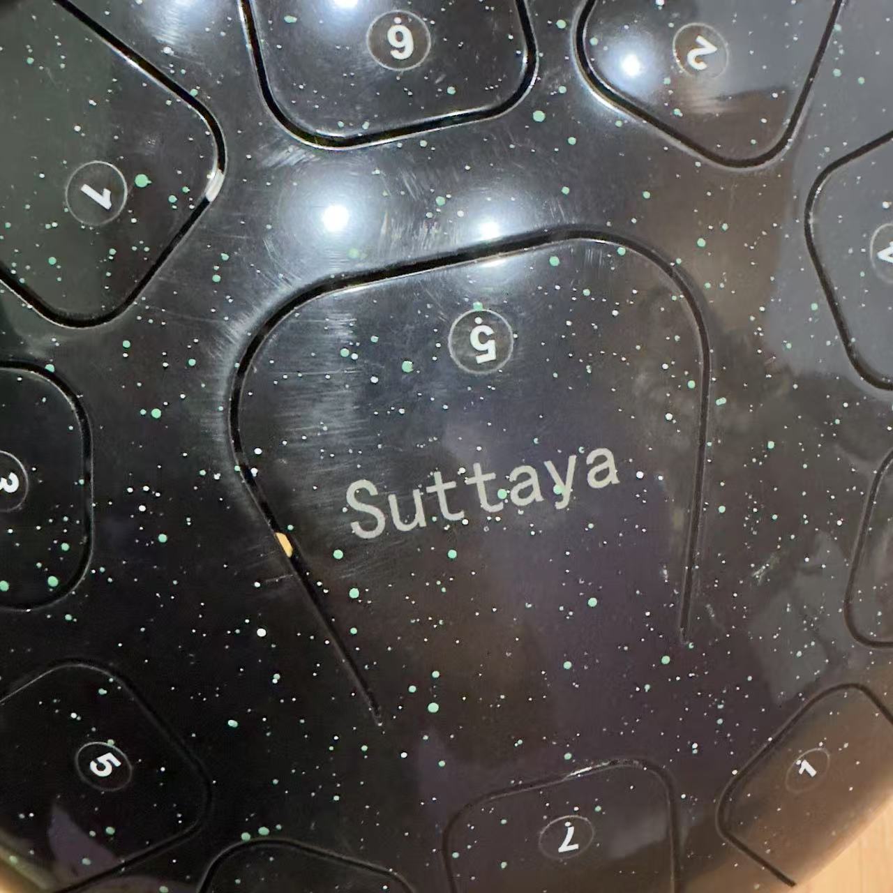SUTTAYA Starry Black 12-inch Steel Tongue Drum - 11 Notes