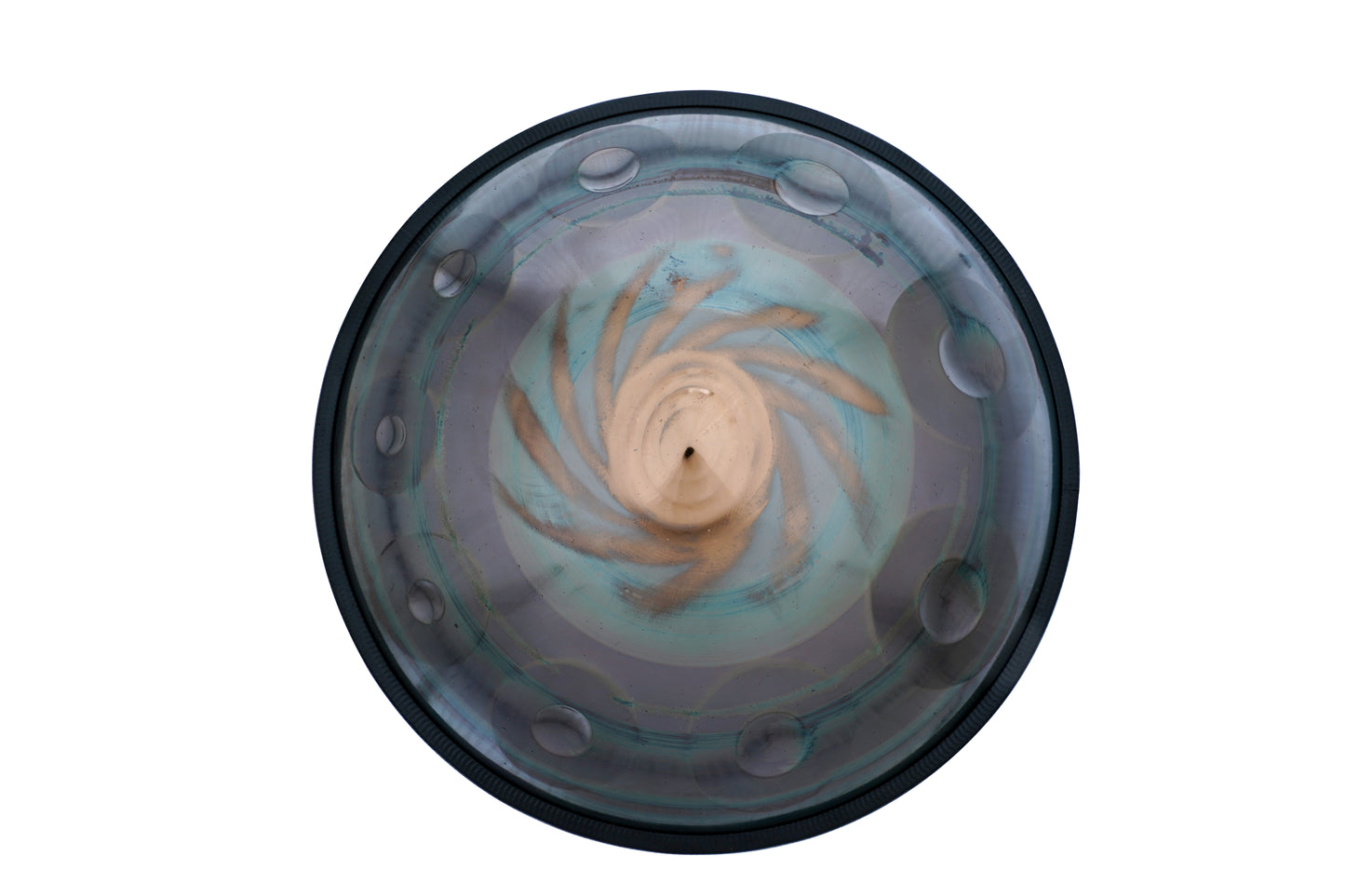 10-Tone Handpan Shell – 22-Inch Size, Carbon Steel and Stainless Steel Material Options, Single-Ding, Double-Ding, and Triple-Ding Configurations