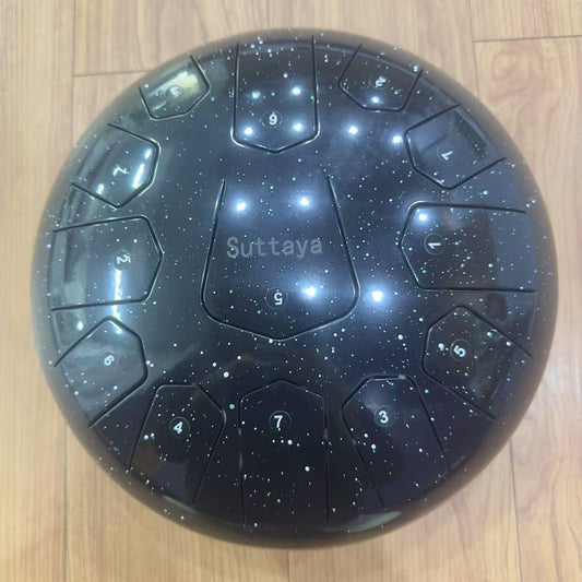 SUTTAYA Starry Black 12-inch Tongue Drum - 13 Notes