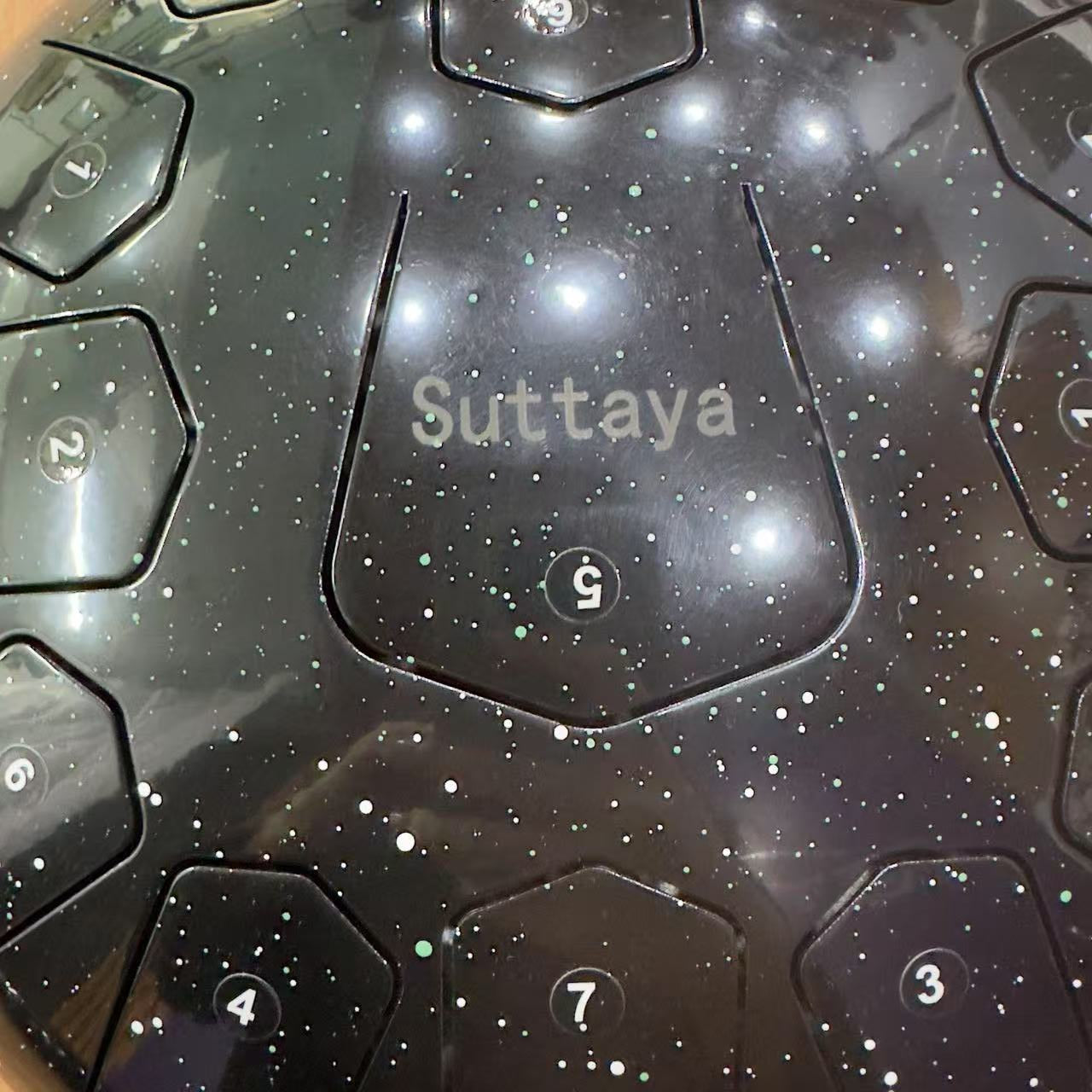 SUTTAYA Starry Black 12-inch Tongue Drum - 13 Notes