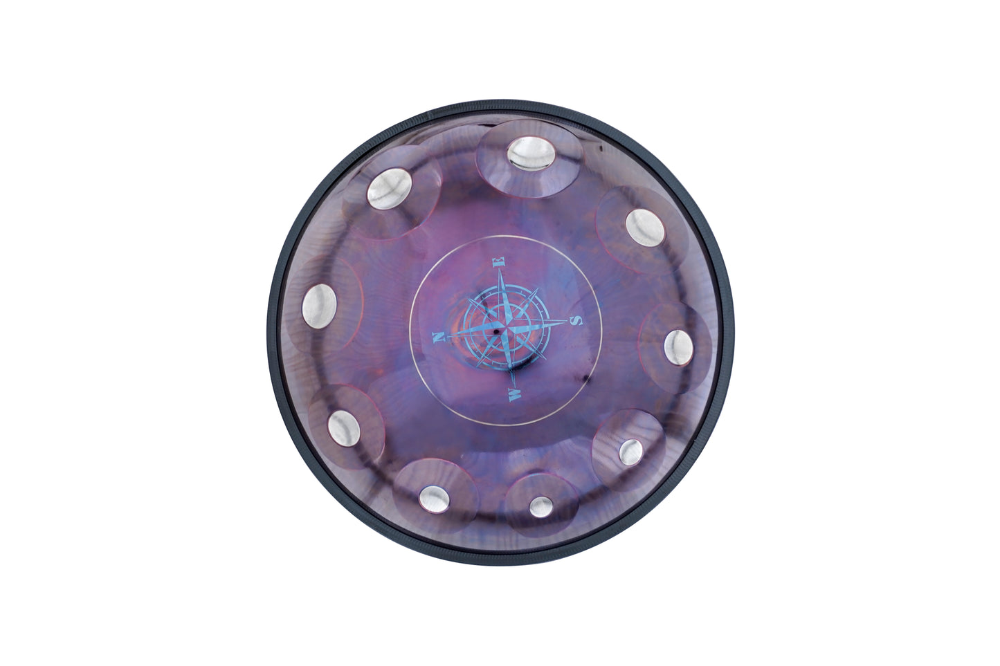 10-Tone Handpan Shell – 22-Inch Size, Carbon Steel and Stainless Steel Material Options, Single-Ding, Double-Ding, and Triple-Ding Configurations