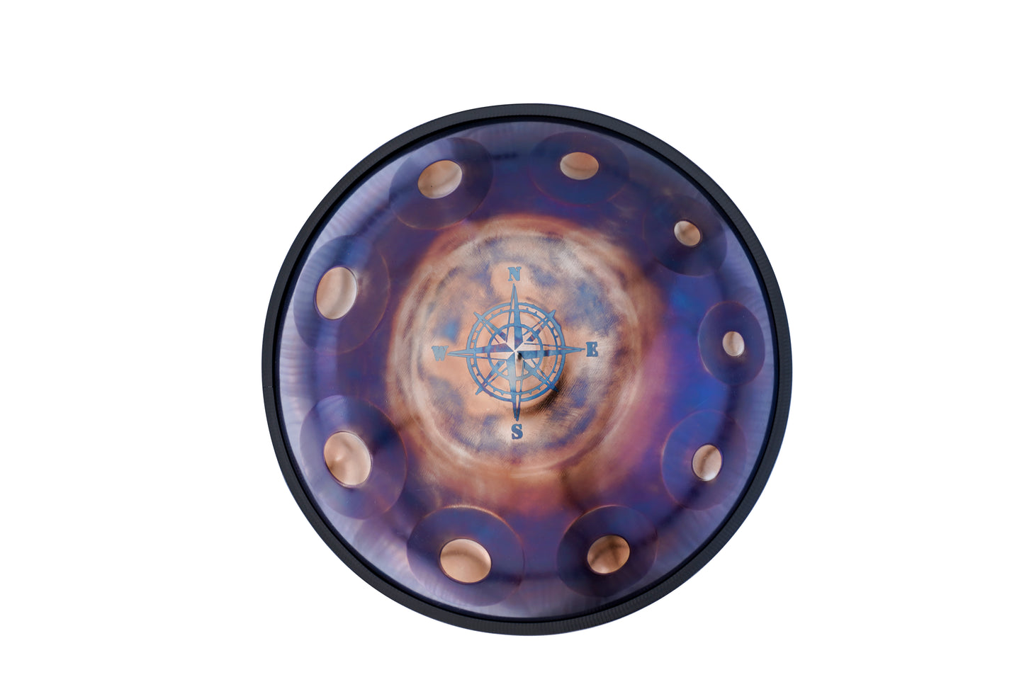 10-Tone Handpan Shell – 22-Inch Size, Carbon Steel and Stainless Steel Material Options, Single-Ding, Double-Ding, and Triple-Ding Configurations