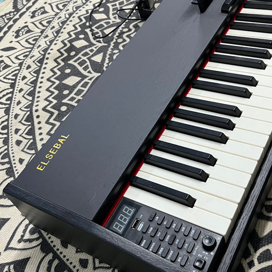 ELSEBAL Electronic musical instruments P71 88-Key Weighted Action Digital Piano with Sustain Pedal and Power Supply