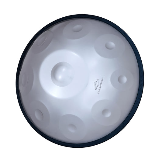 GLADFRESIT Mini Handpan Silver 9 Notes G Minor 18 Inches with Accessories