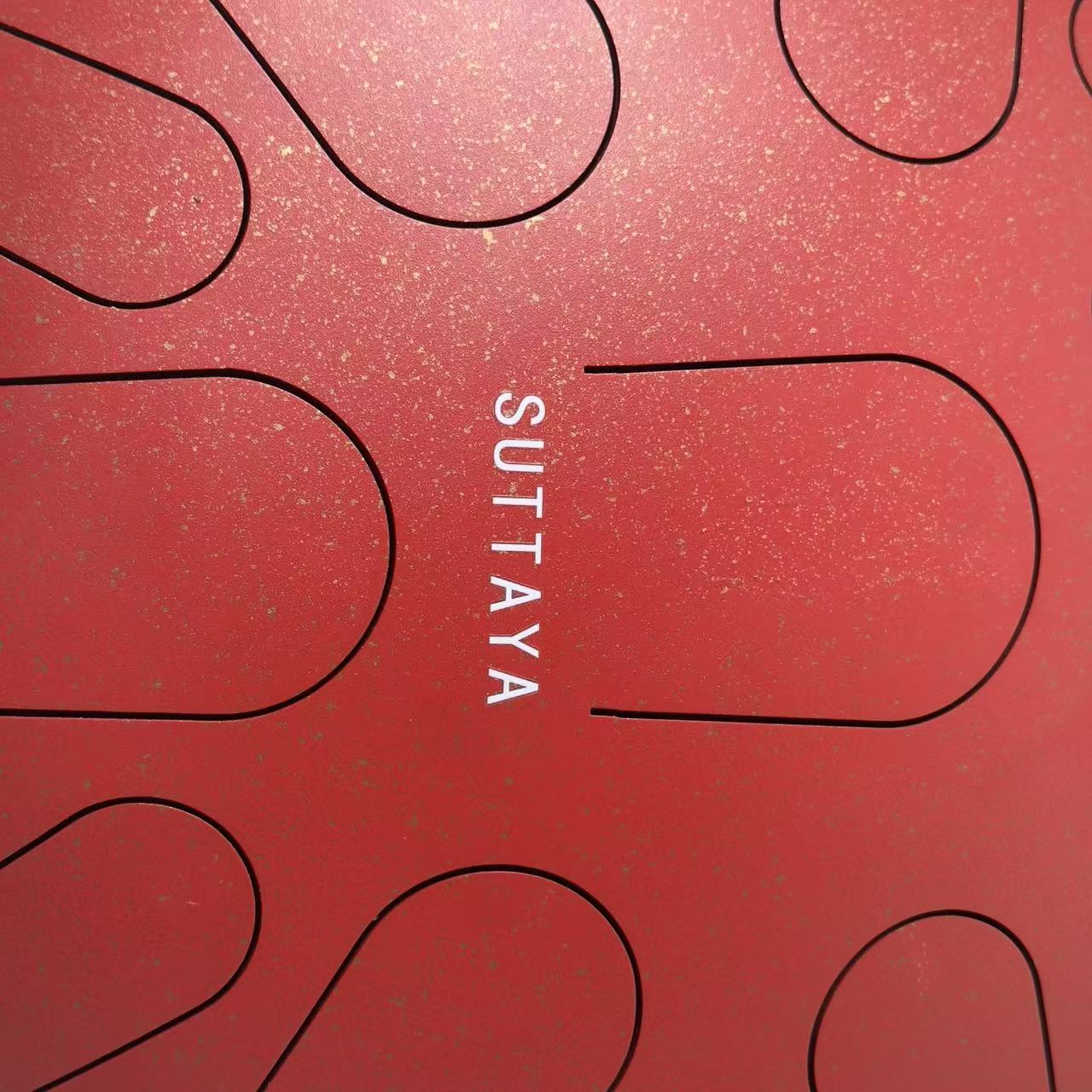 SUTTAYA Steel Tongue Drum, Red Stainless Steel, Ethereal Tone Musical Instruments