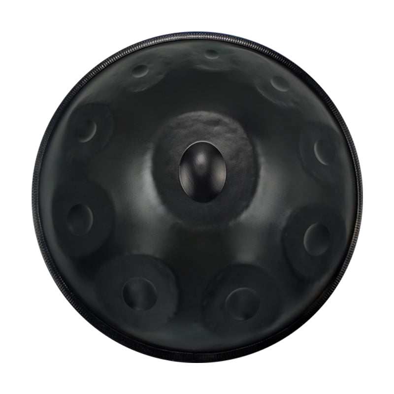 GLADFRESIT Handpan Schwarz 9 Töne D-Moll 22 Zoll mit Zubehör