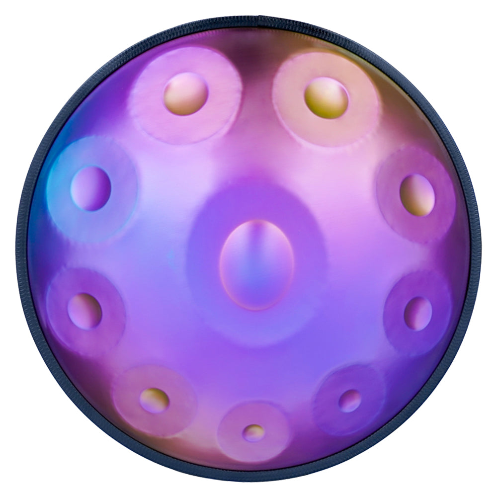 10-Tone Handpan Shell – 22-Inch Size, Carbon Steel and Stainless Steel Material Options, Single-Ding, Double-Ding, and Triple-Ding Configurations