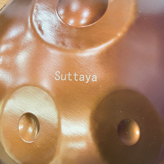SUTTAYA Handpan - D Minor 9 Notes 432Hz 22 Inch Purple-Red - High-Quality Sound and Unique Design