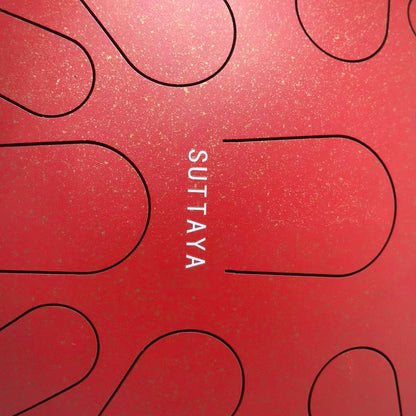 SUTTAYA Steel Tongue Drum, Red Stainless Steel, Ethereal Tone Musical Instruments